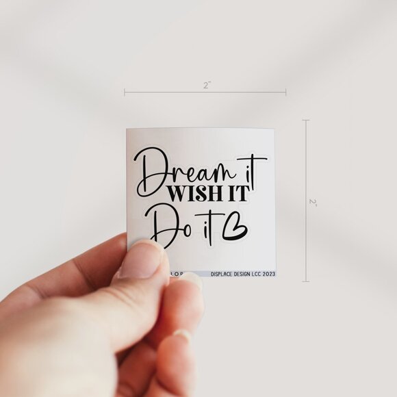 3pc - Dream it Wish it Do it Sticker Decal Pack – Tumbler, Laptop - Picture 2 of 8